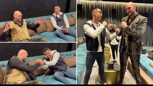 Footage of Cristiano Ronaldo and Tyson Fury’s conversation in Riyadh has emerged, it’s so wholesome