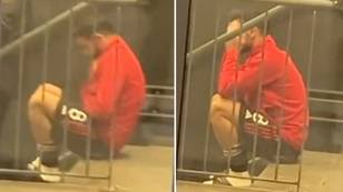Unseen footage of Bruno Fernandes shows the Man Utd captain was distraught after the Copenhagen defeat